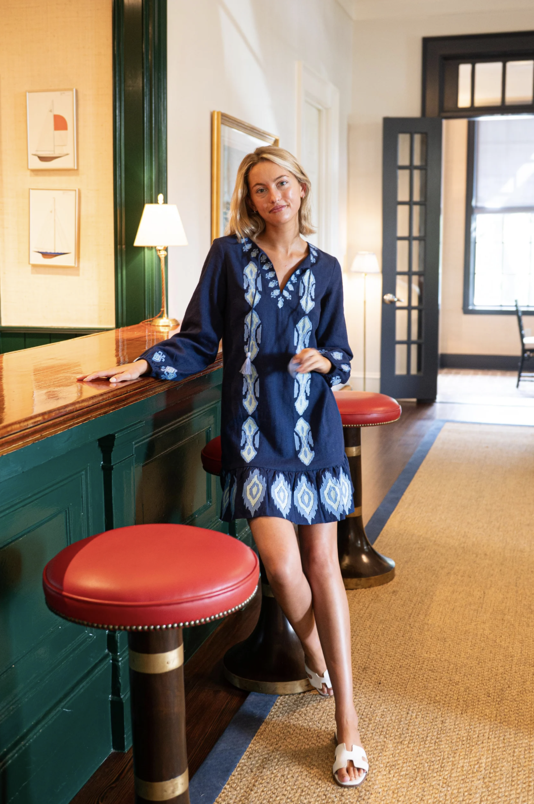 Ruffle Hem Dress R2506