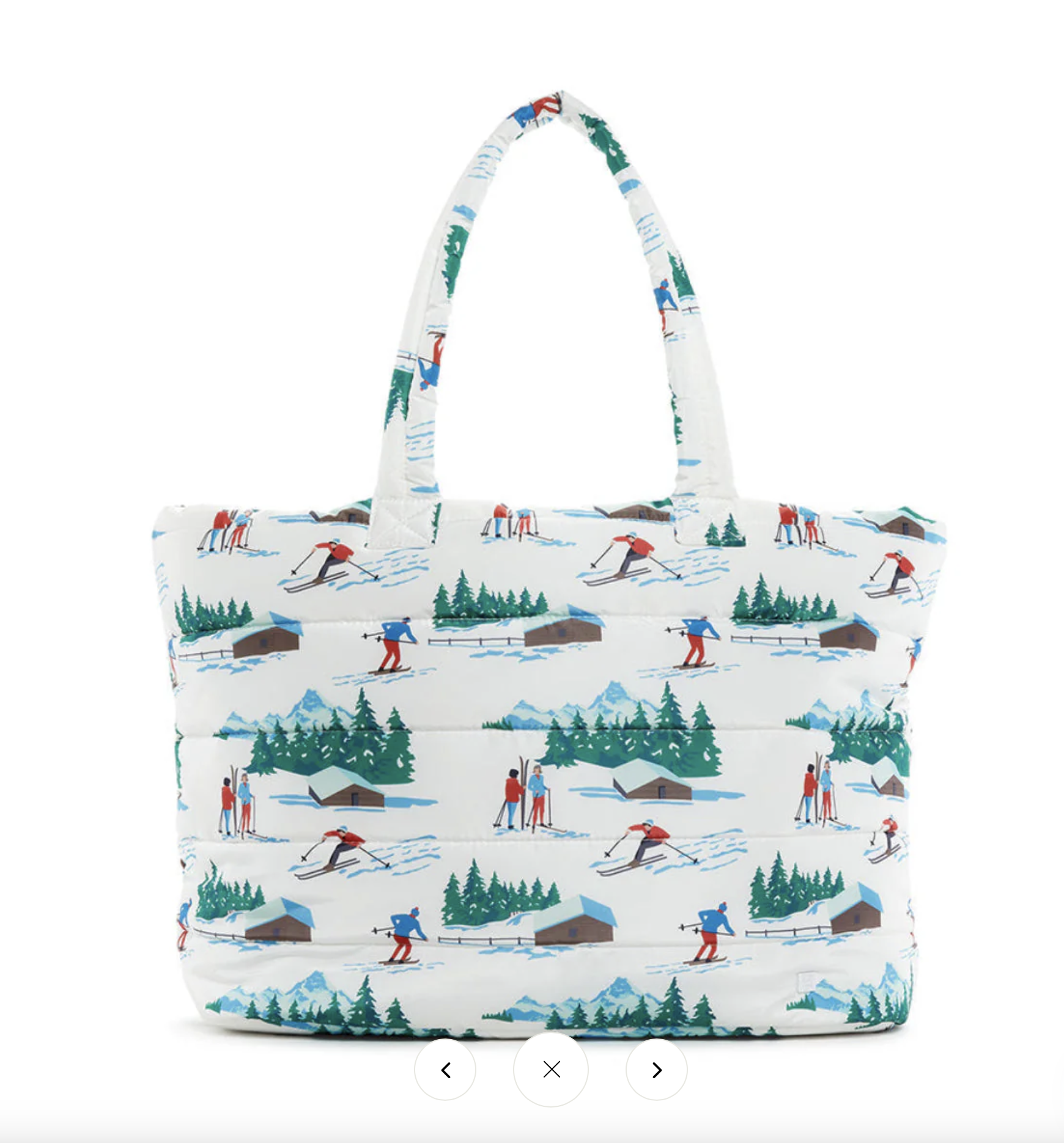 LUXE SKI PUFFER TOTE BAG - HIT THE SLOPES
