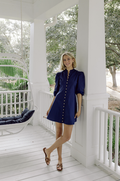 Button Front Mini Dress
