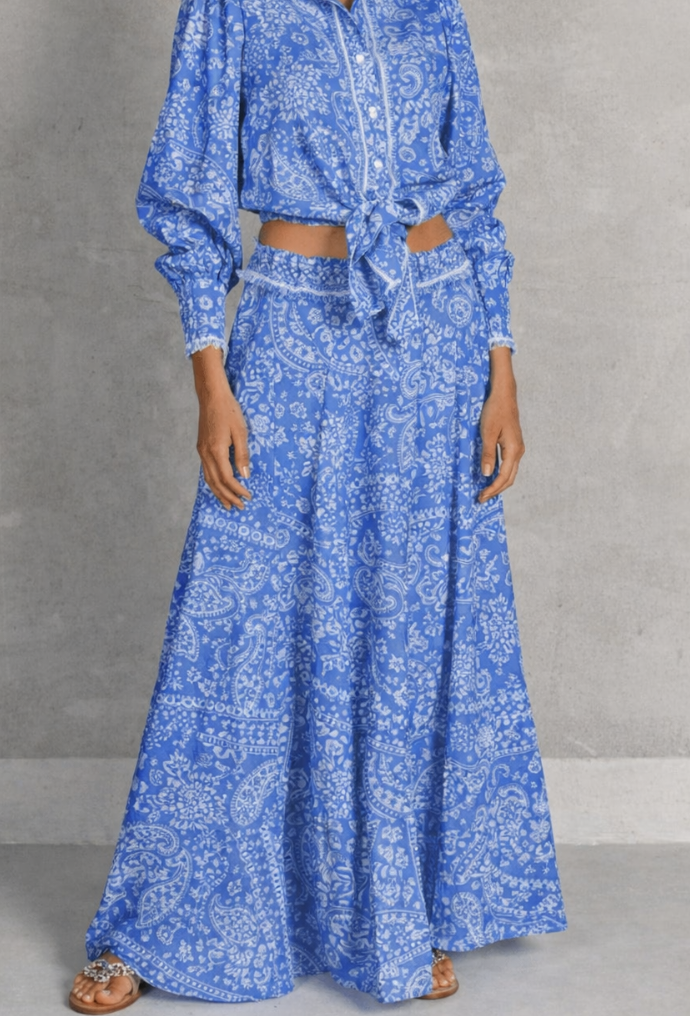 Bandana Blue Muffin Skirt