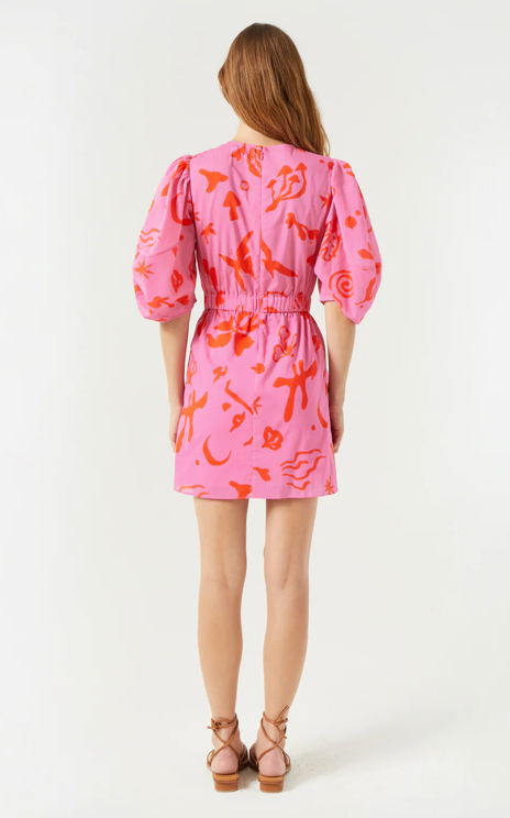 Rhode Pia Dress in Pink Botanical Abstract *preorder est 4/4*