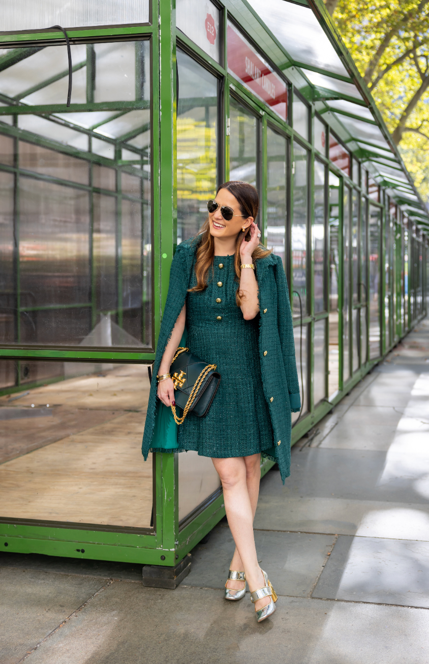 Sail to Sable x Style Charade Emerald Dylan Tweed Dress