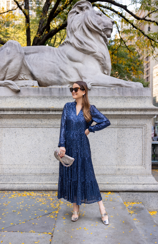 Sail to Sable x Style Charade Navy Anne Midi Dress