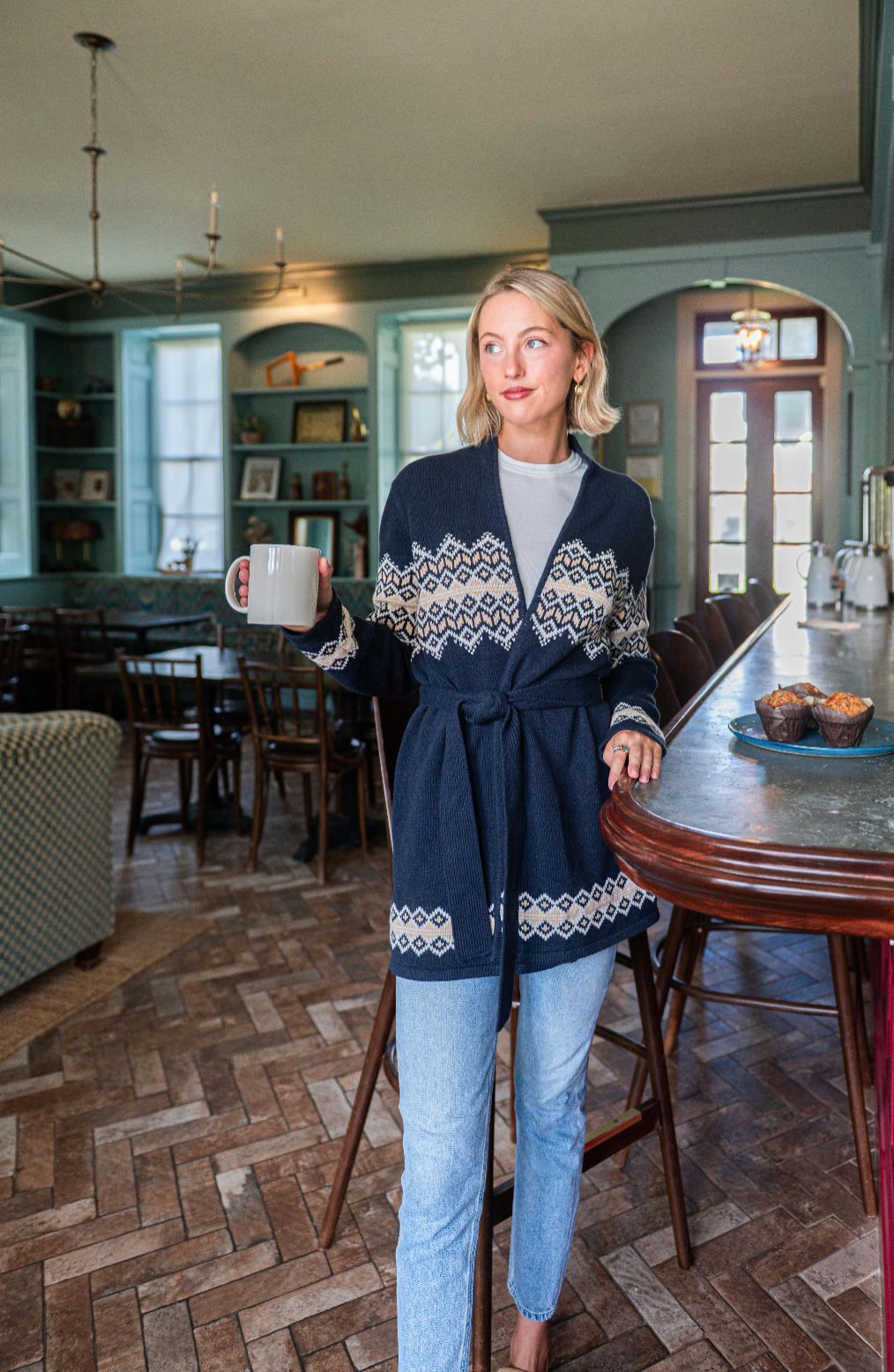 Tie Front Cardigan - F2532