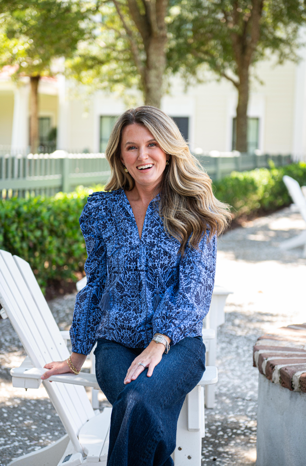 Ruffle Front Top with Tassles - F2522