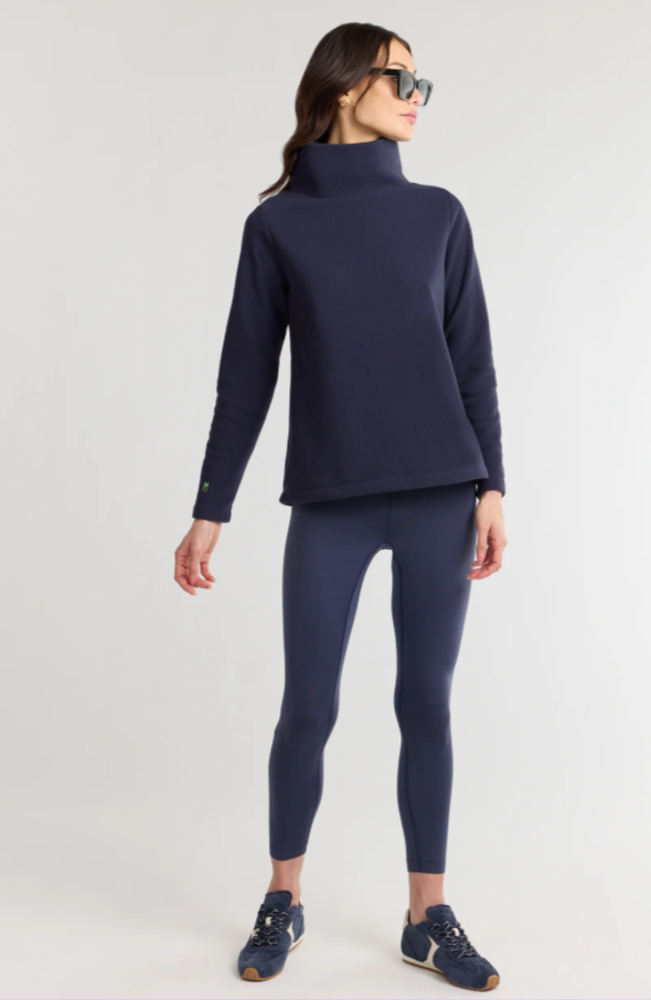 Blue Wave Pride Greenpoint Turtleneck | Navy Vello Fleece