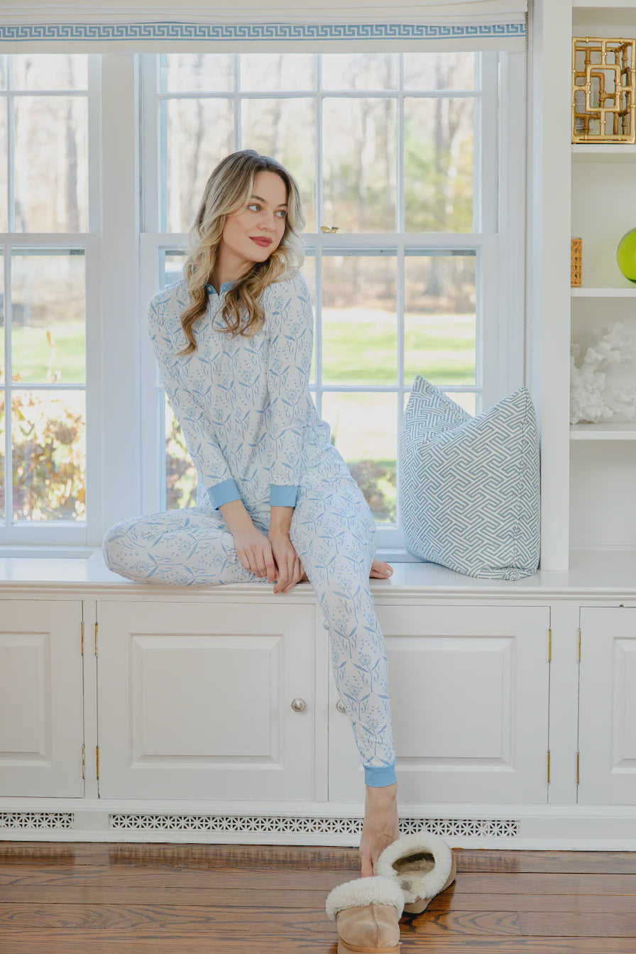 Watercolor Daisies Adult Pajamas R25PJA