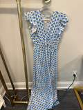 SAMPLE Dot Medallion V-neck Maxi Dress (Small)