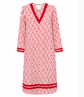 SAMPLE Red Shell Eyelet Caftan