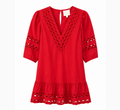 SAMPLE Red Ric Rac Mini Dress (small)