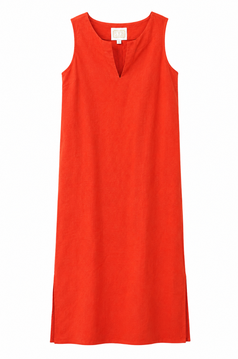 SAMPLE Coral Tunic Maxi Dress