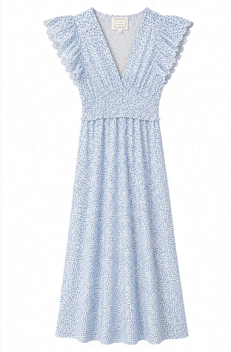 SAMPLE Blue/White Maxi Dress (XS)