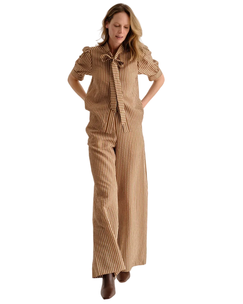 Peggy Blouse-Winnetka Stripe