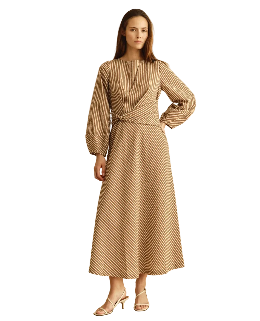 Sadie Dress-Winnetka Stripe