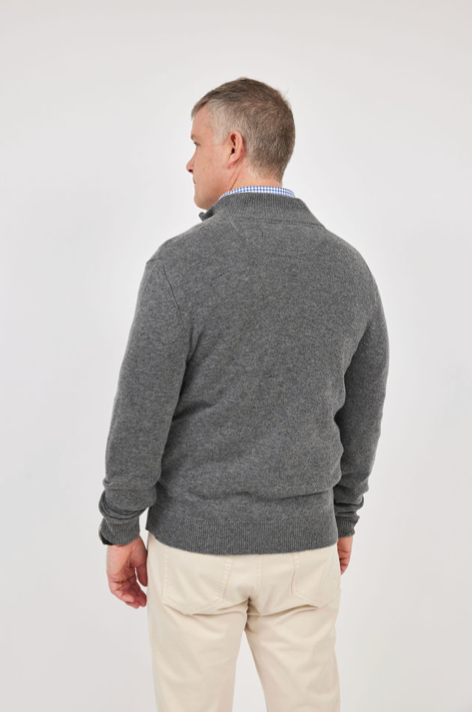 Mens Cashmere Zip -up