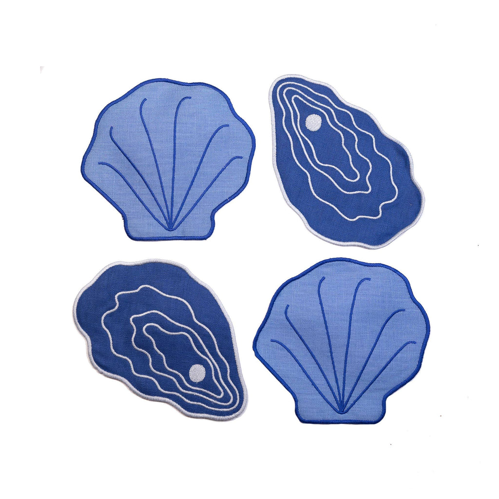 Shell Cocktail Napkins - Set Of 4