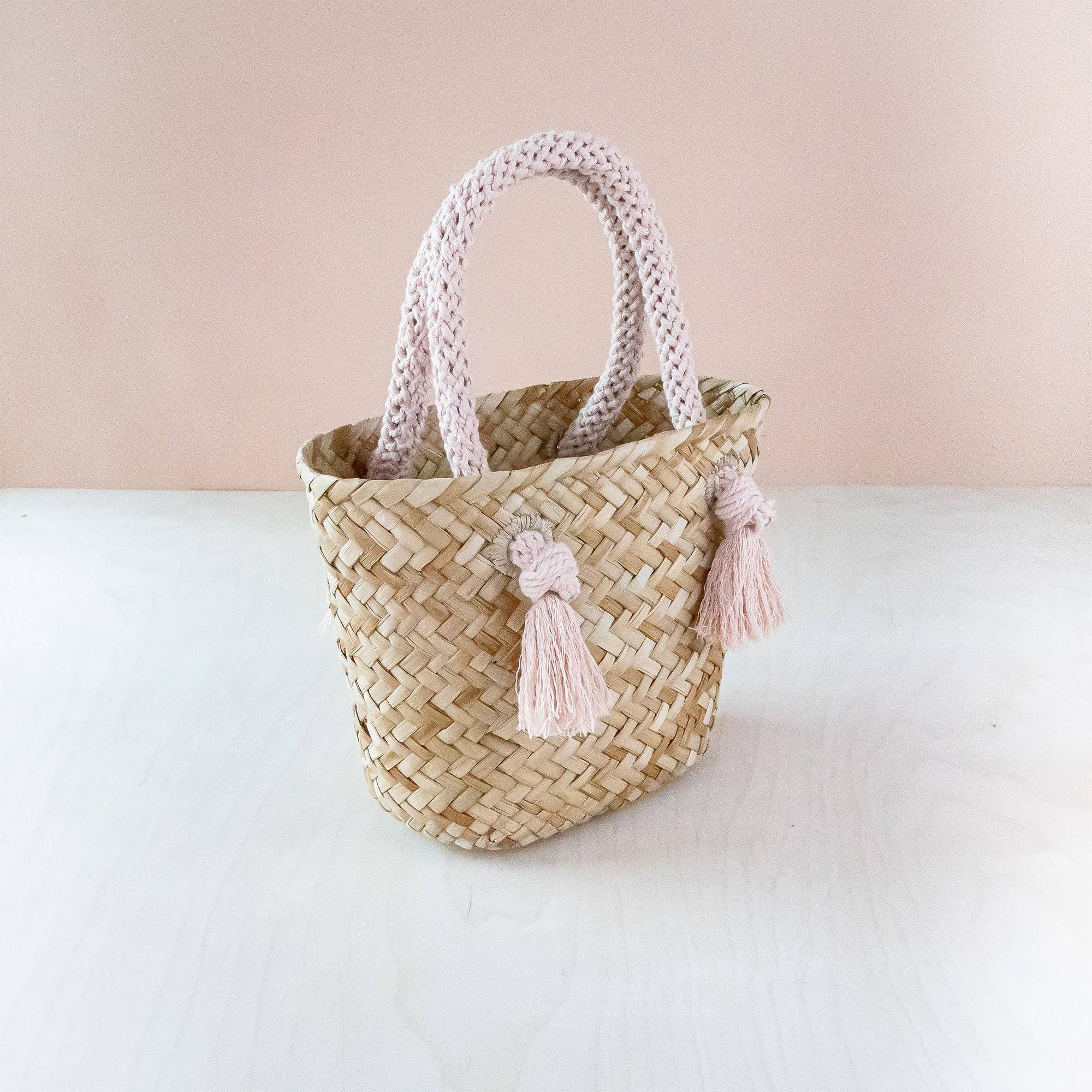 Dusty Rose  Woven Tote