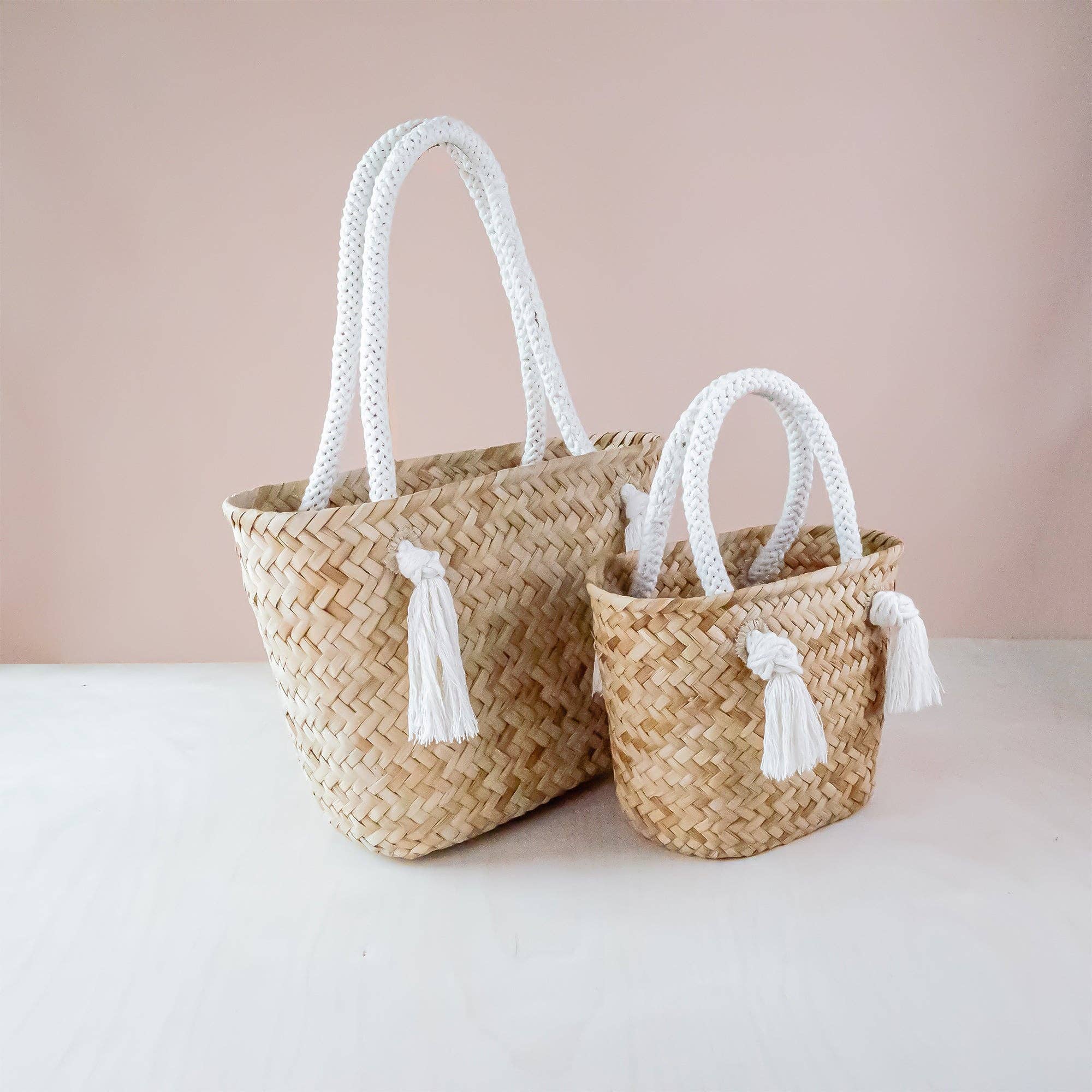Oat  Woven Tote