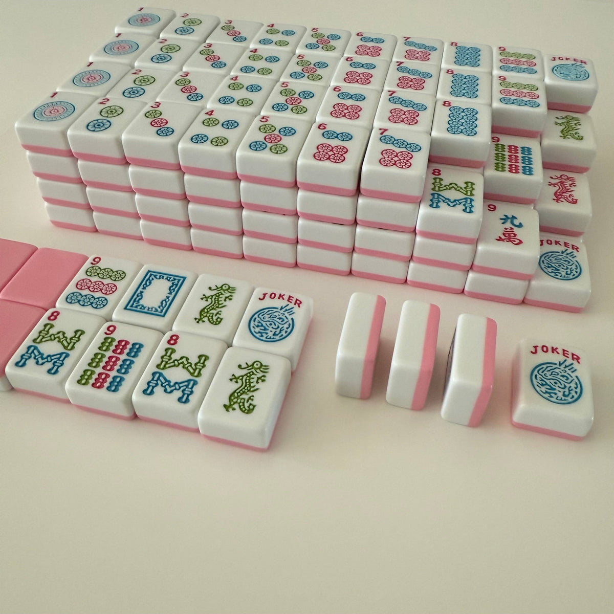 Peony Garden American Mahjong Tile Set (160 Tiles)