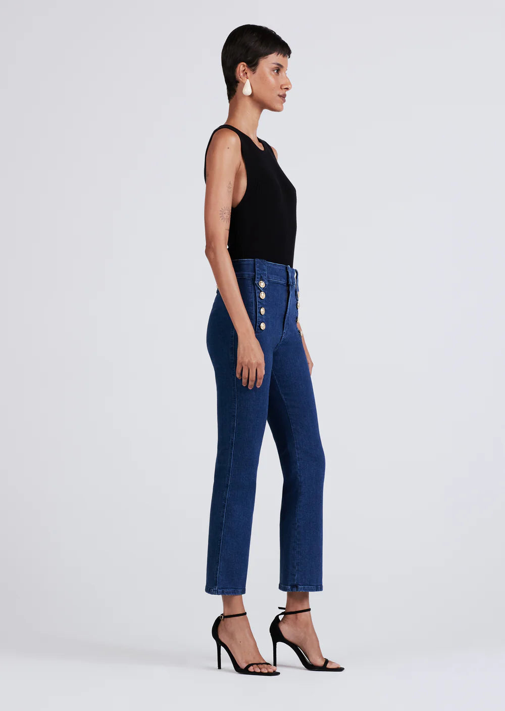 Derek Lam Robertson Cropped Flare Trouser