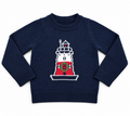 PRE-ORDER: Holiday Greens Ledge Lighthouse Kids Sweater