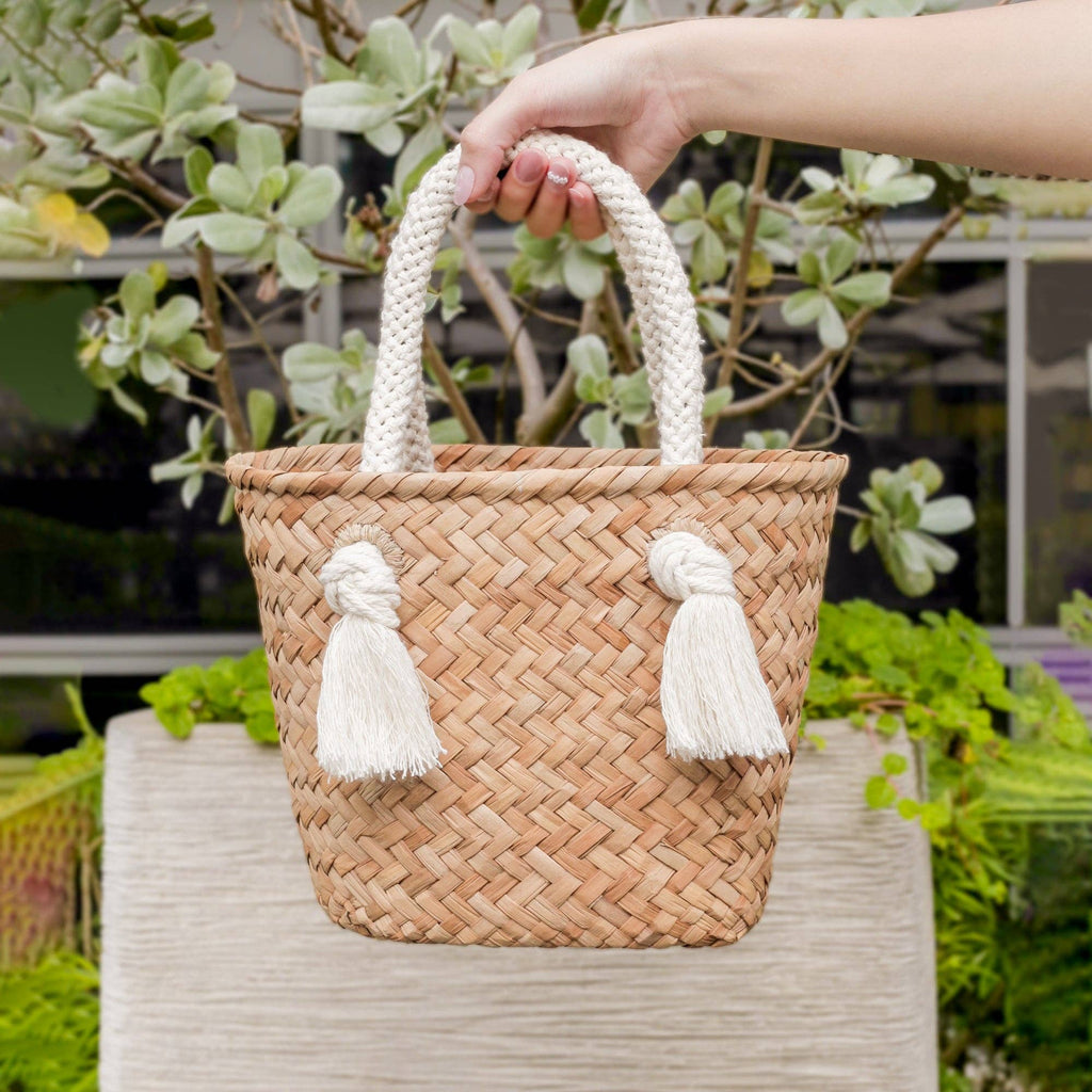Oat  Woven Tote