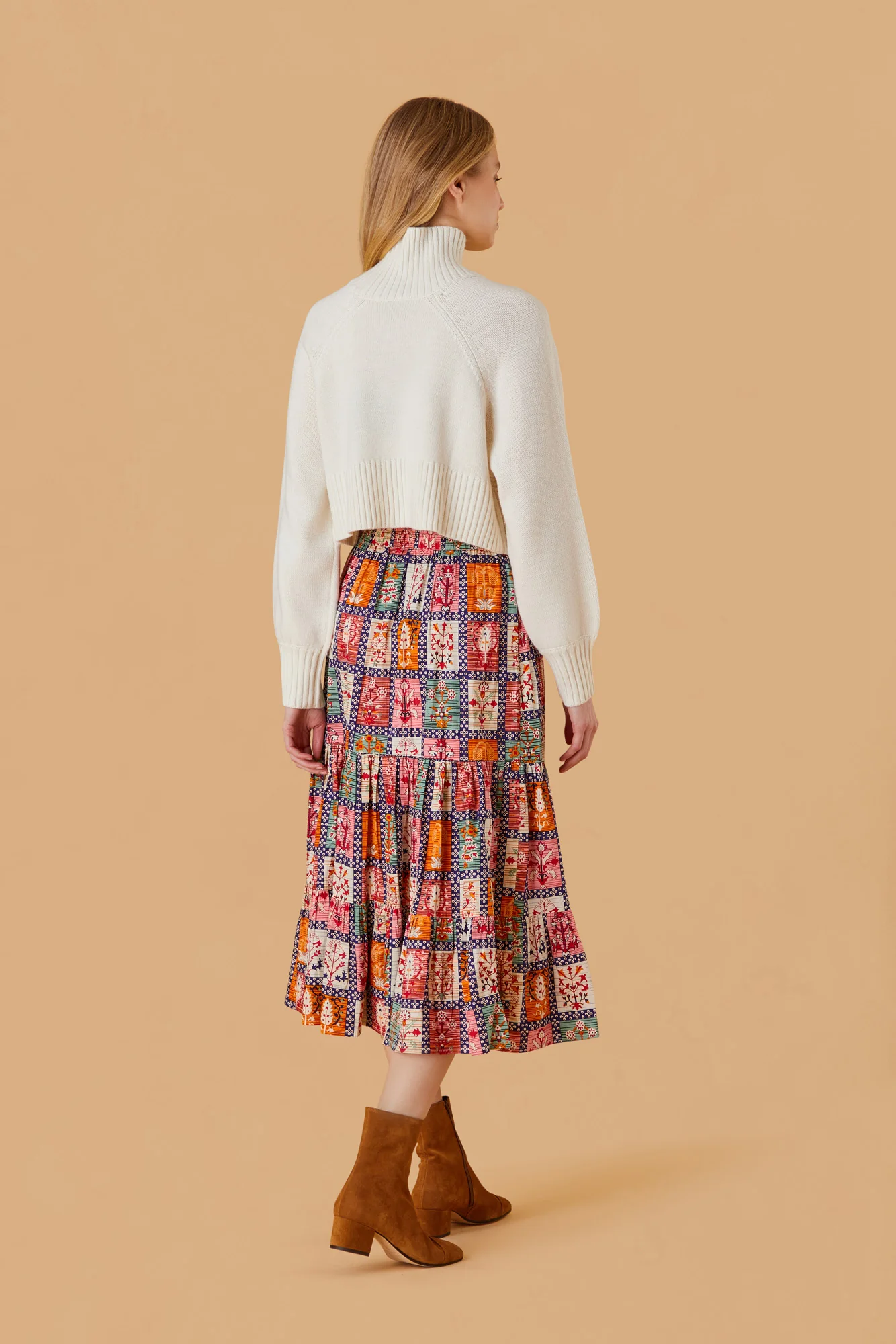 Olivia by Livro Eloise Skirt- Harvest Grid