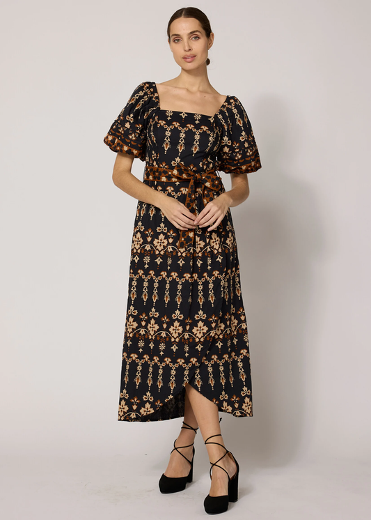 Cleobella Lucia Ankle Dress - Venezia Print