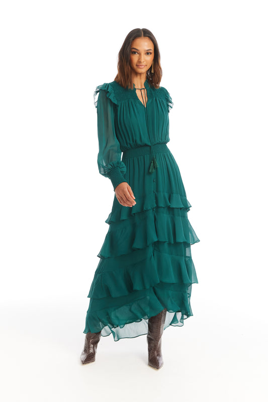 Allison Joleen Maxi Dress - Emerald