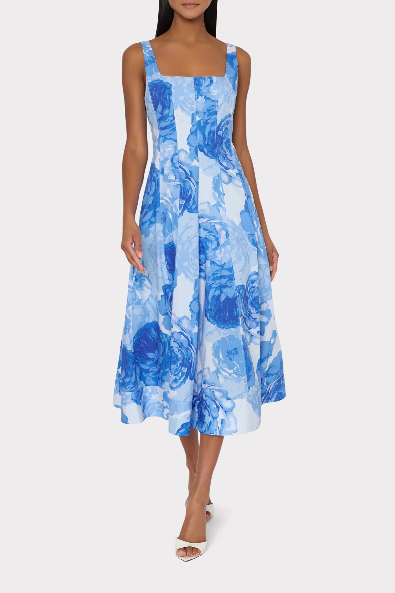 Nia Printed Poplin Dress