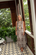 Tropical Block Print Midi Skirt Set *pre order 10/5 delivery