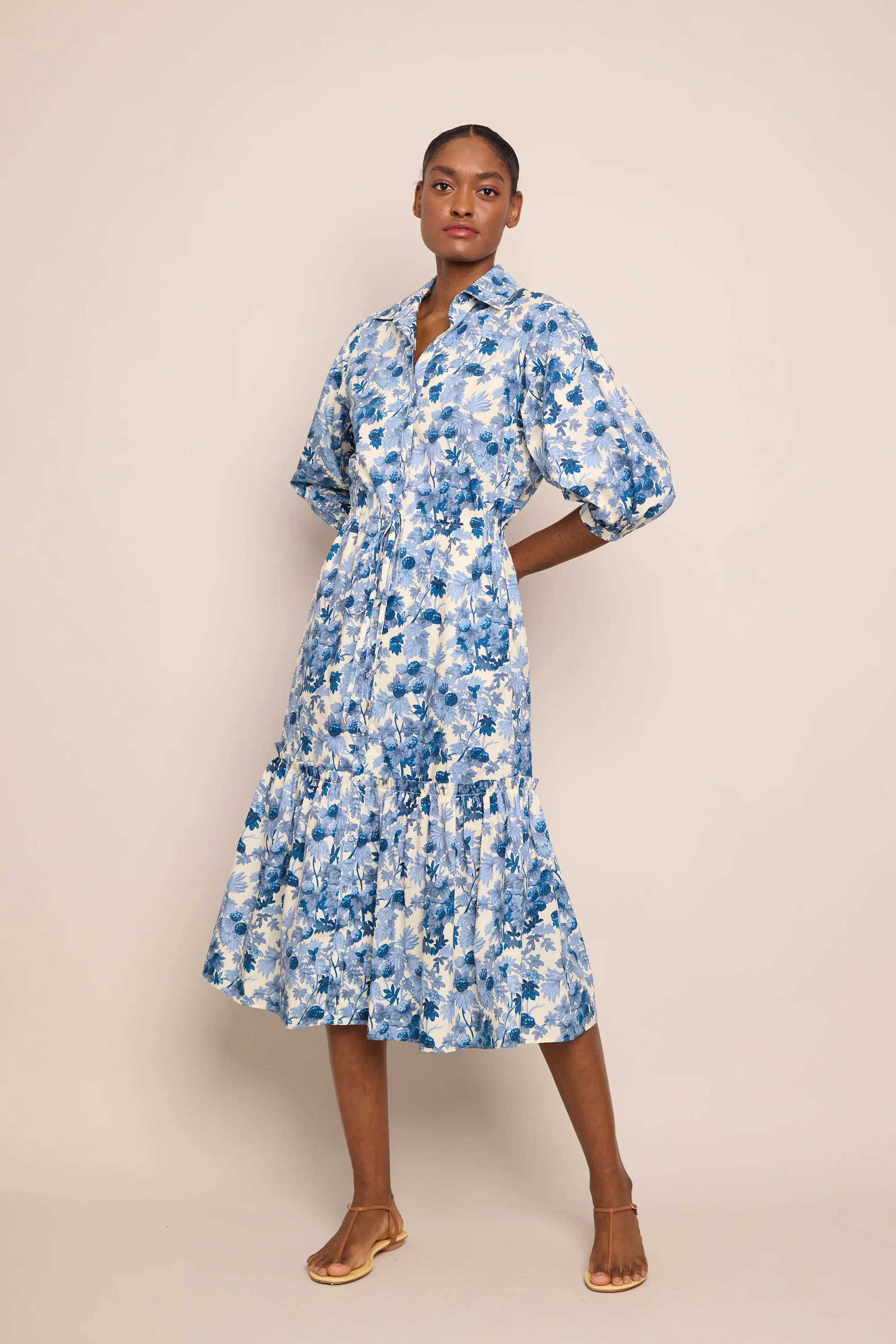 Hutton Dress Berries Egret