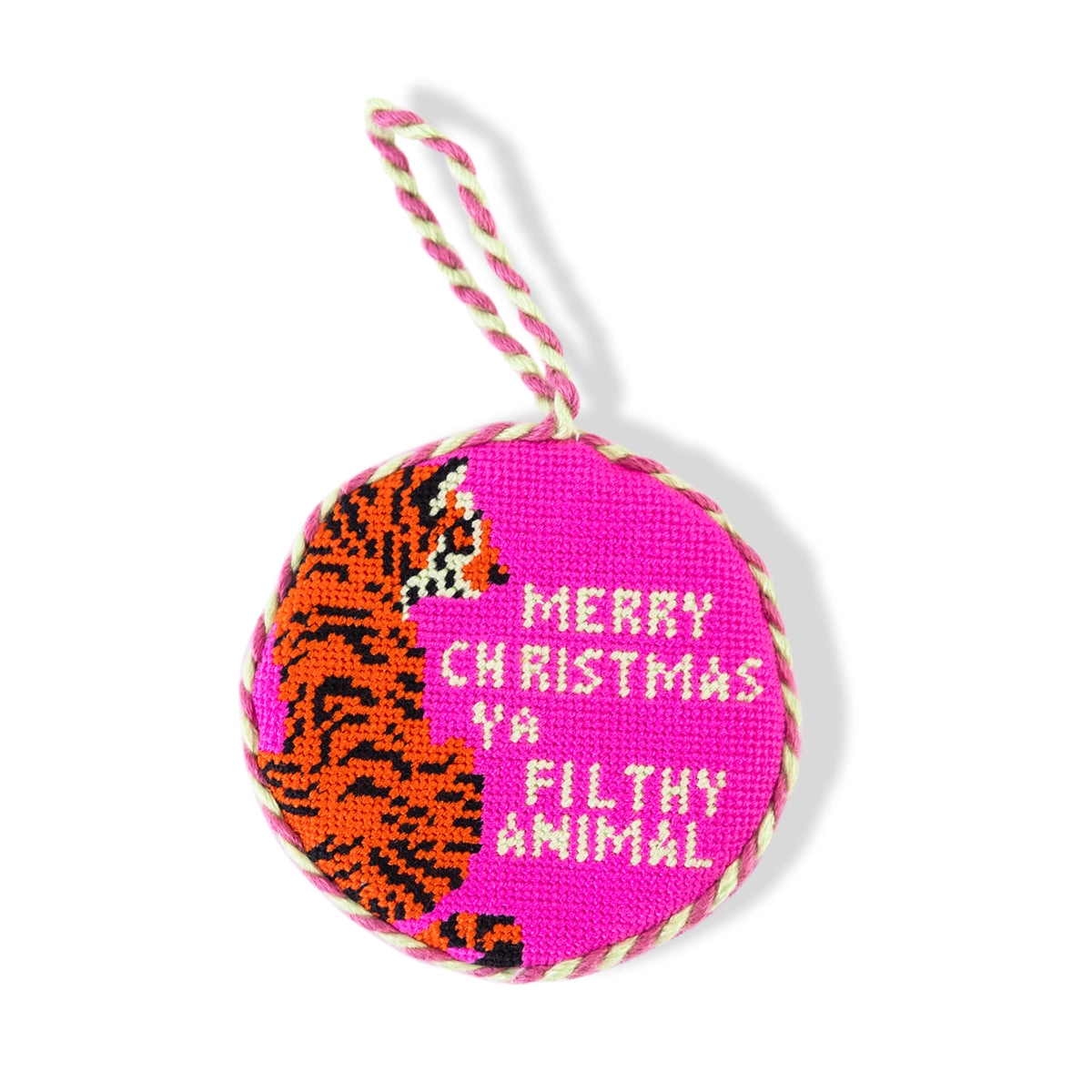 Furbish Studio - Filthy Animal Needlepoint Ornament