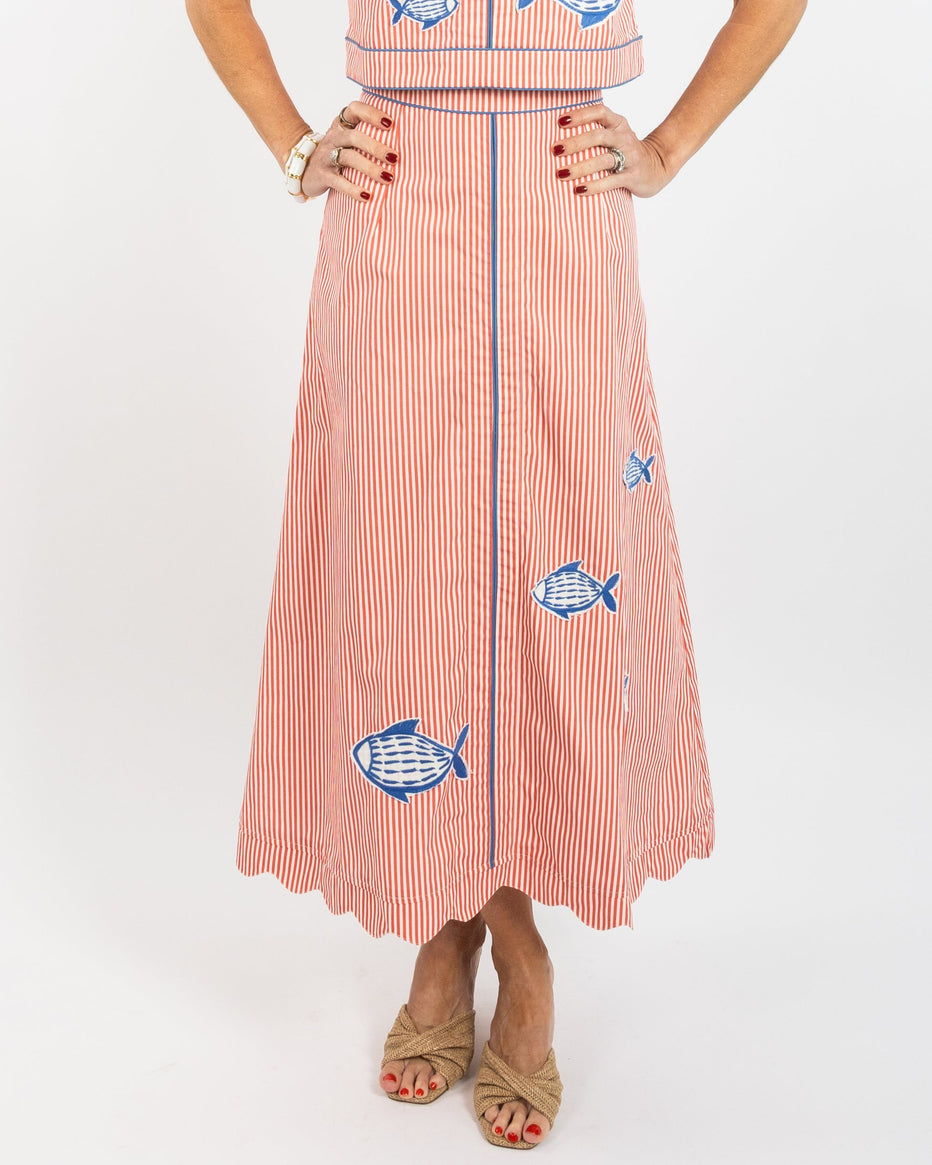 Emmy Fish Applique Skirt