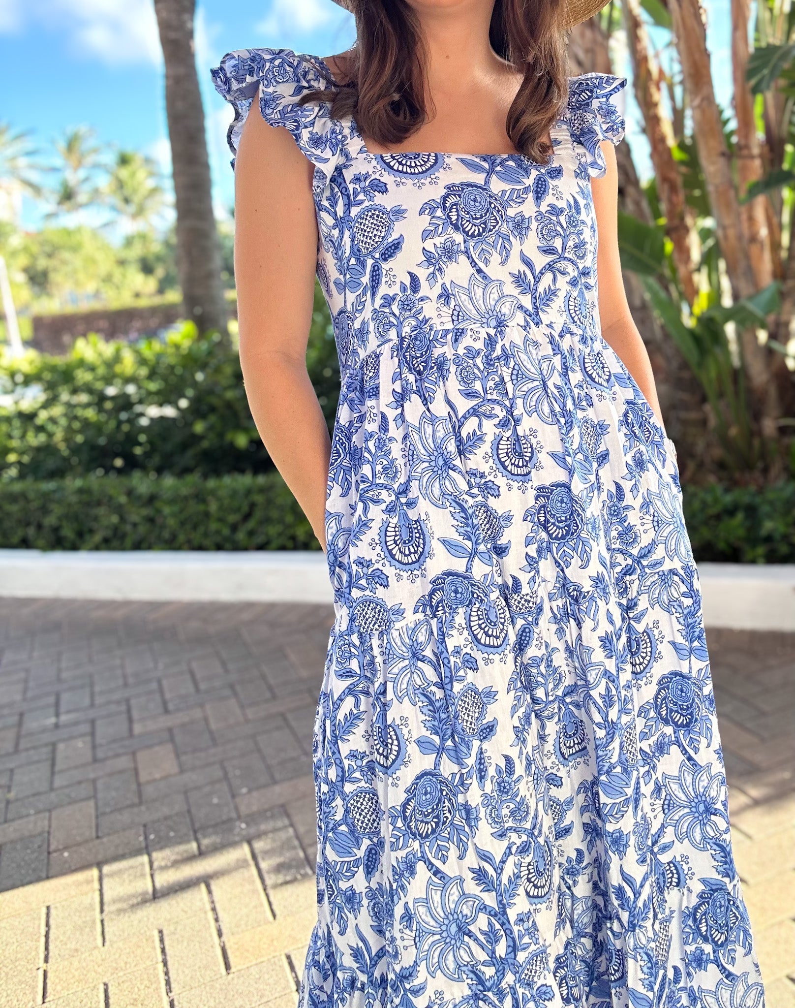 The Charleston Dress | Cornflower Floral