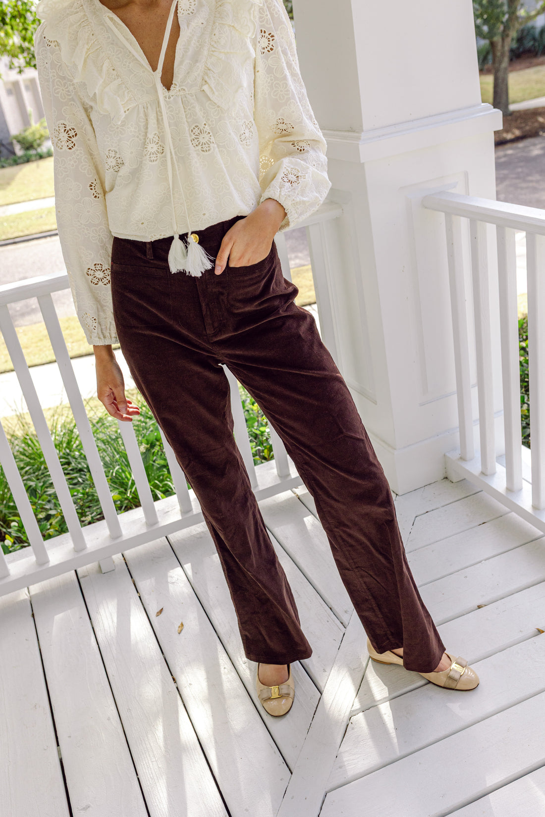 Hot Fudge Corduroy Flare Pants