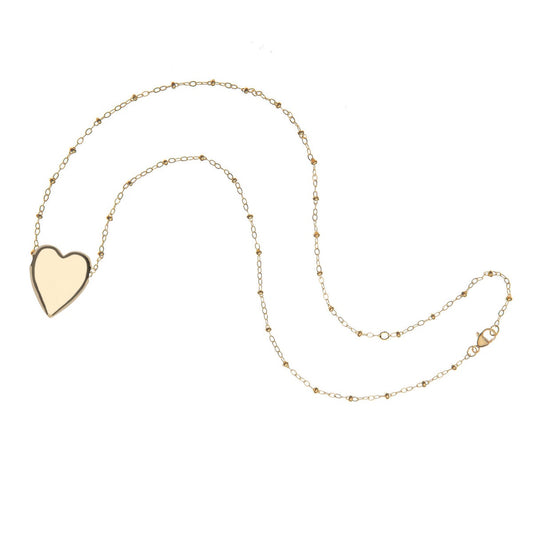 LOVE Tender Heart Pendant - 16-18" Satellite Chain