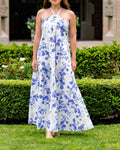 Monaco Dress - Wild Tulip Cornflower
