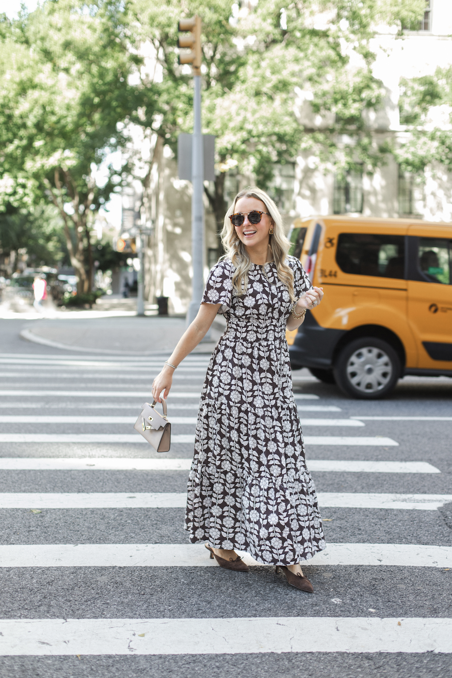 Cinched Waist Midi Dress