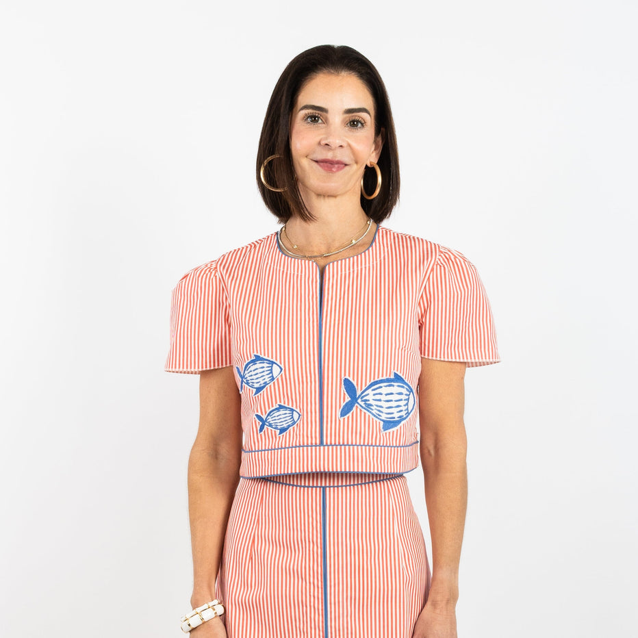 Emmy Top - Fish Applique