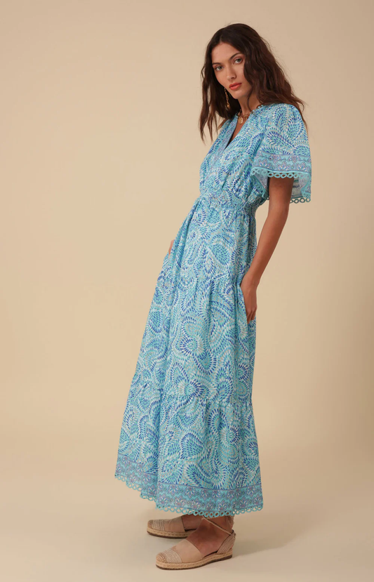 Hale Bob Kylie Linen Maxi Dress