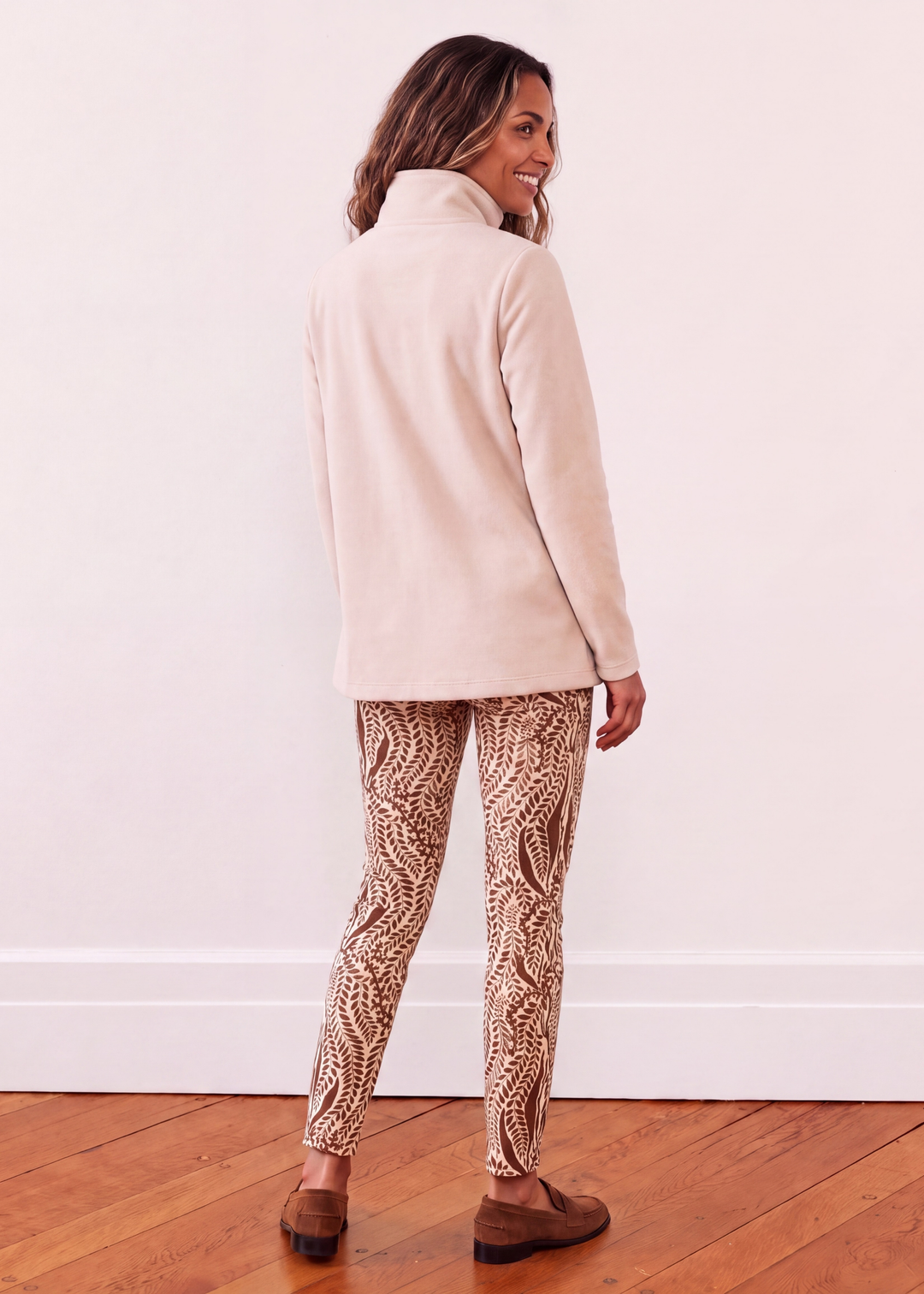 Cobble Hill Turtleneck in Vello Fleece | Camel