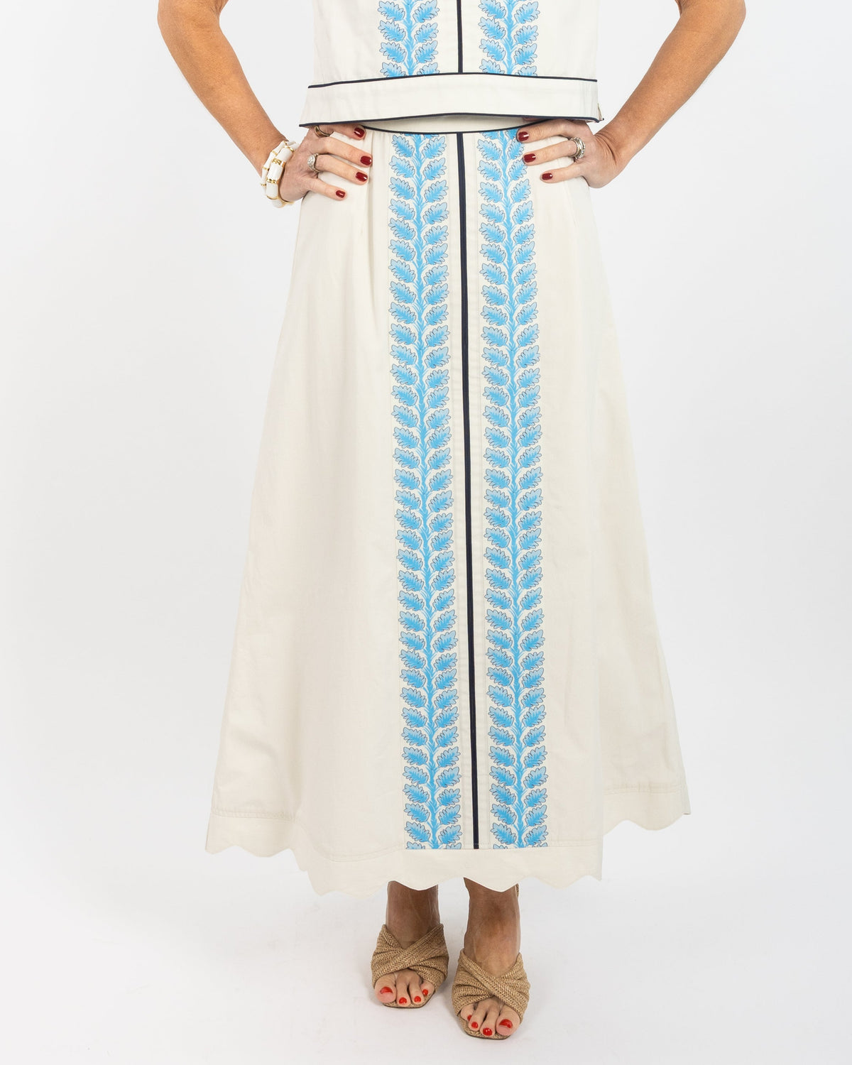 Emmy Leafy Columns Skirt