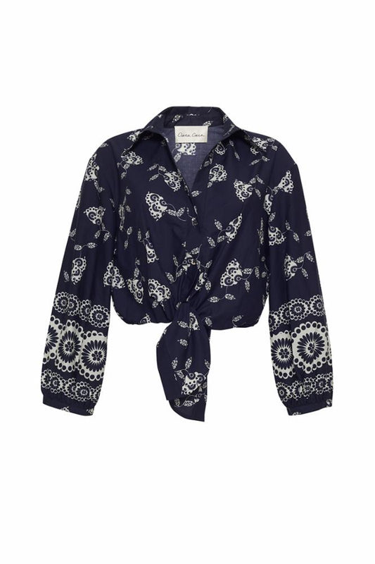 Rumson Top Floret Evening Blue
