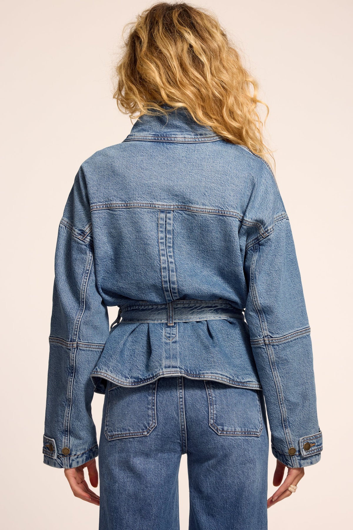 Robin Denim Funnel Neck Jacket