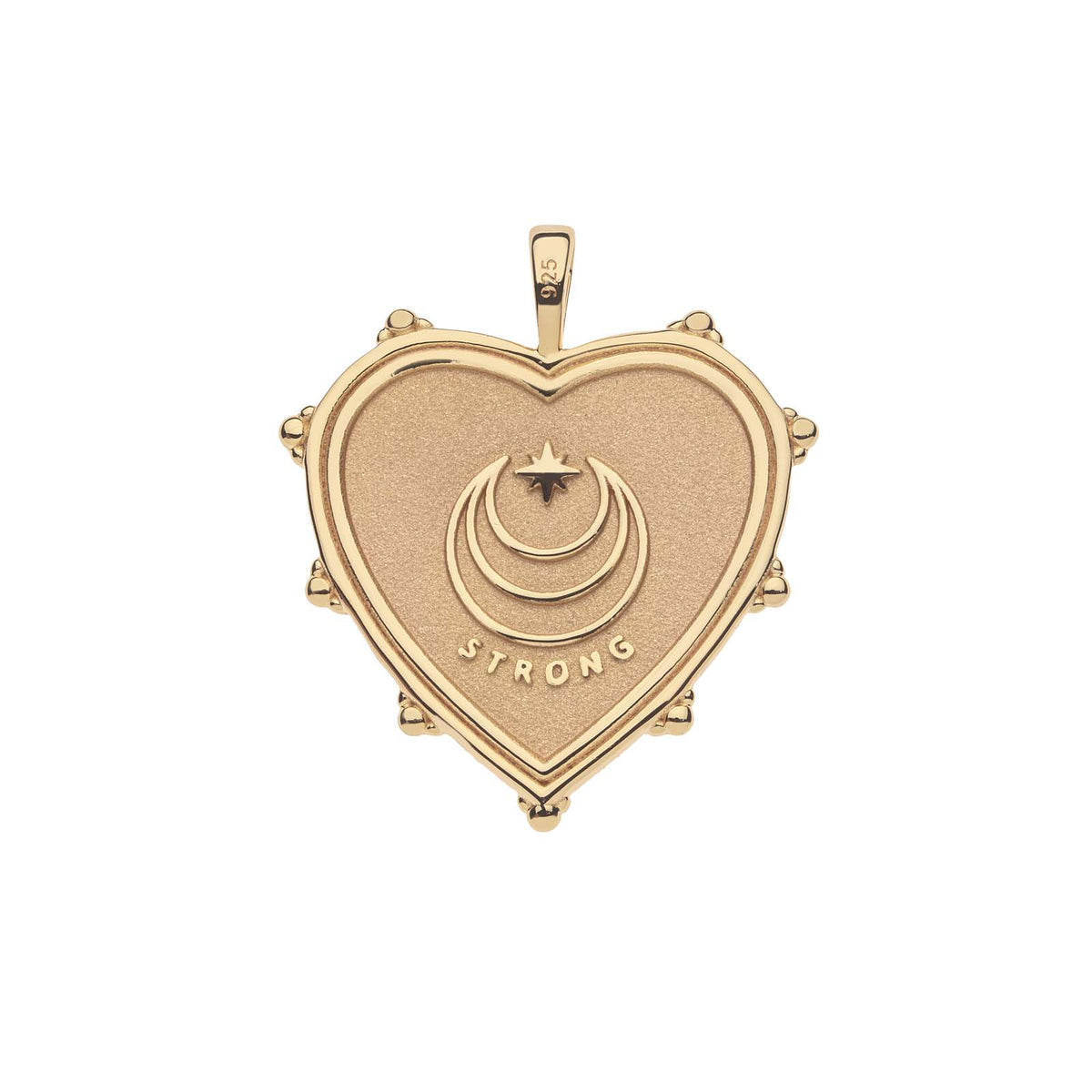 Jane Win STRONG JW Heart Pendant