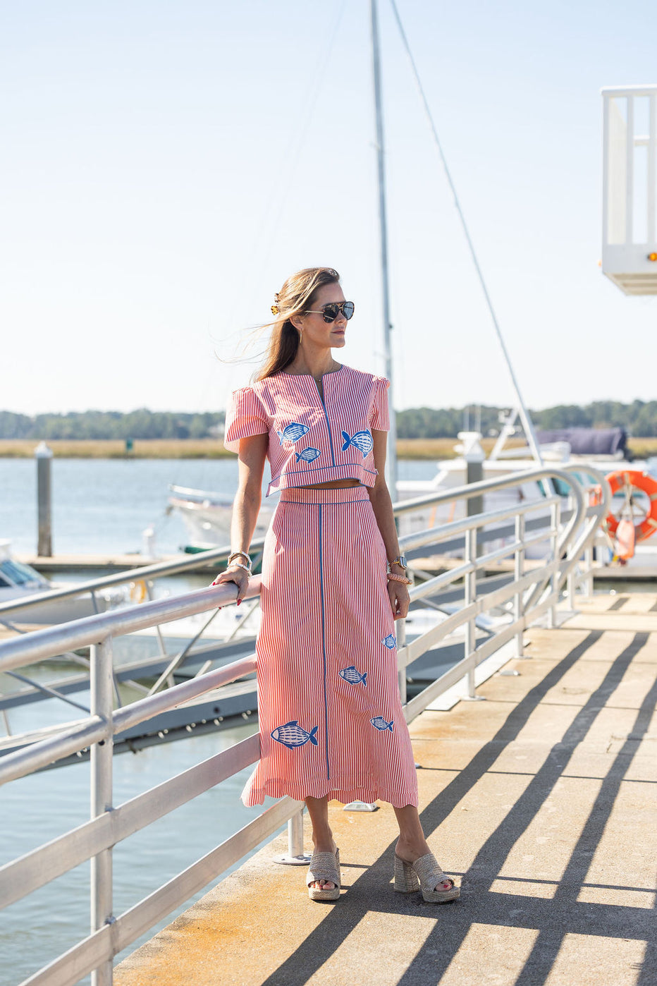 Emmy Fish Applique Skirt