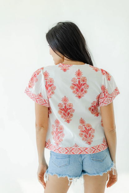 Victoria Dunn Catalina Blouse in Sunset