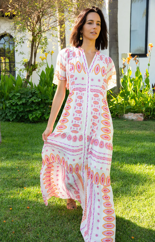 Hale Bob Hania Button Maxi Dress