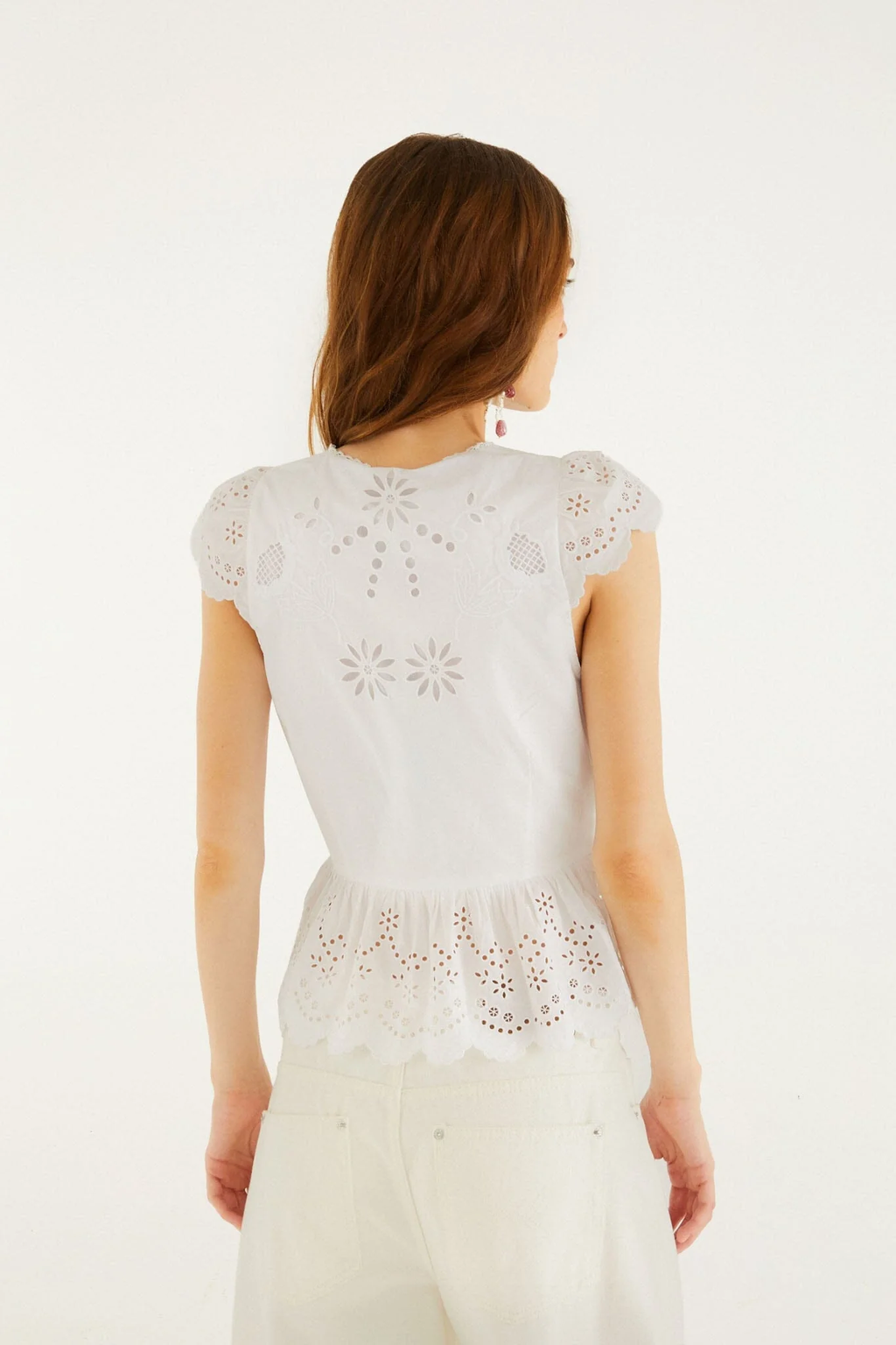 Off-White Embroidered Lace Blouse  Regular price
